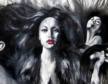 Salon Sublime. 9 ft x 4 ft. Acrylic on Canvas. 2010. SOLD