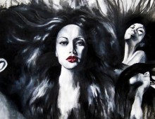 Salon Sublime. Acrylic on Canvas. 9 ft. x 4 ft. 2010